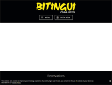 Tablet Screenshot of bitinguipraiahotel.com